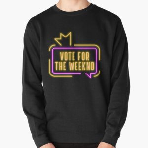 Vote For The Weeknd 2020 USA Presidential Election Purple Yellow Neon Pullover Sweatshirt RB3006 product Offical Mac Miller Merch
