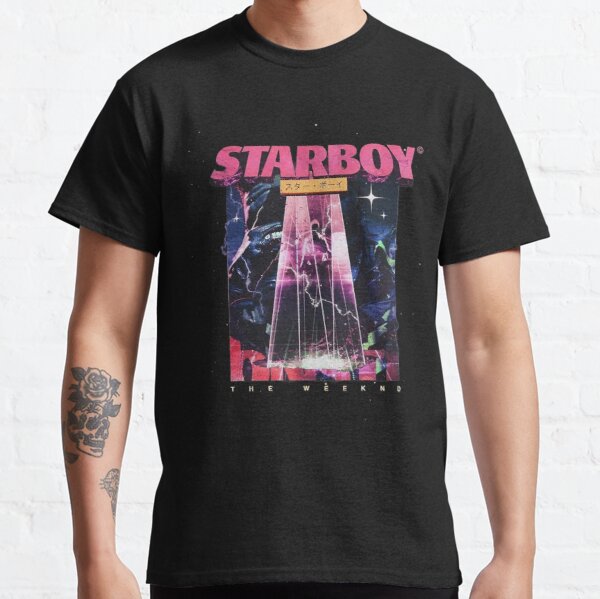 The weeknd Starboy t-shirt Classic T-Shirt RB3006 product Offical Mac Miller Merch