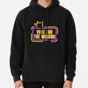 Vote For The Weeknd 2020 USA Presidential Election Purple Yellow Neon Pullover Hoodie RB3006 product Offical Mac Miller Merch