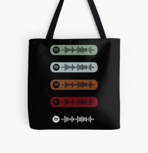 Blinding Lights by The Weeknd Spotify Scan Sticker Pack All Over Print Tote Bag RB3006 product Offical Mac Miller Merch
