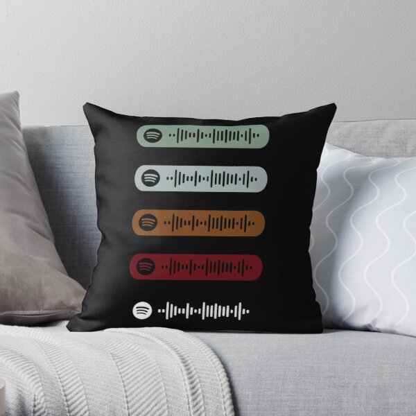 Blinding Lights by The Weeknd Spotify Scan Sticker Pack Throw Pillow RB3006 product Offical Mac Miller Merch