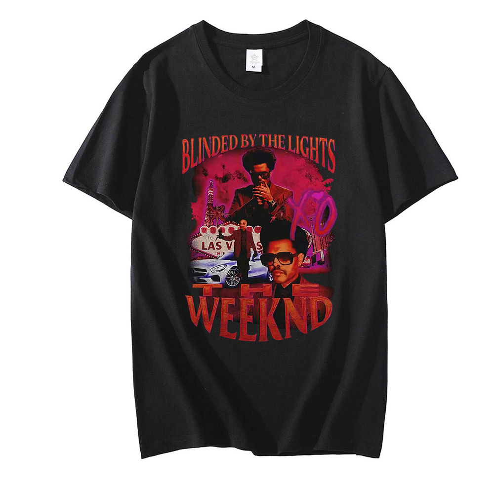Hot Sale New Cotton Tees The Weeknd T-shirt Harajuku Men's Streetwear Casual Oversize Graphic T-shirts Man Woman Tees Tops