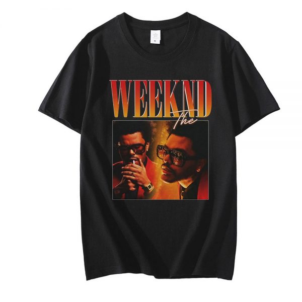 The Weeknd 2.0 90s Vintage Unisex Black Tshirt Men T Shirt Retro Graphic T Shirts 100% Cotton T-shirt Man Woman Top Punk Clothes