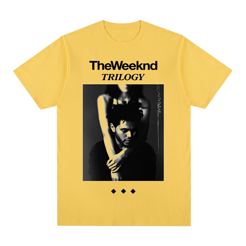 The Weeknd Trilogy Album Cover Vintage white t-shirt Cotton Men T shirt New TEE TSHIRT Womens tops
