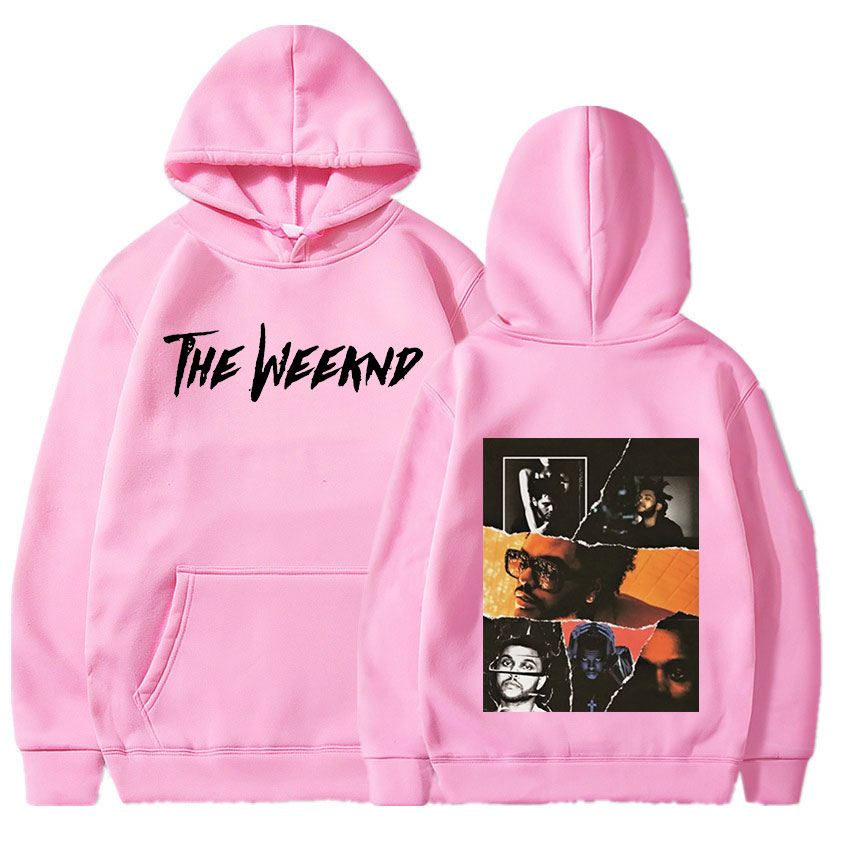 New Fashion Singer The Weeknd Vintage Graphics Hip Hop Hoodies Men Autumn Winter Fleece Hooded Sweatshirts Oversized Streetwear