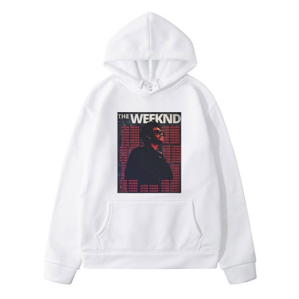 The Weeknd Harajuku Fashion Simple Print Winter Long Sleeves Thick Loose Casual Simple Man Hoodie Design Niche Hip Hop Oversized