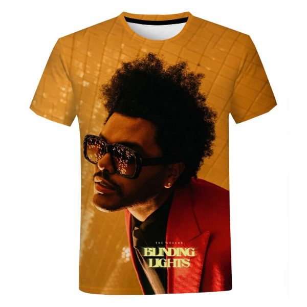 2021 The Weeknd 3D Print T Shirt Unisex Fashion Casual Short Sleeve Hip Hop T shirt 1 - The Weeknd Store