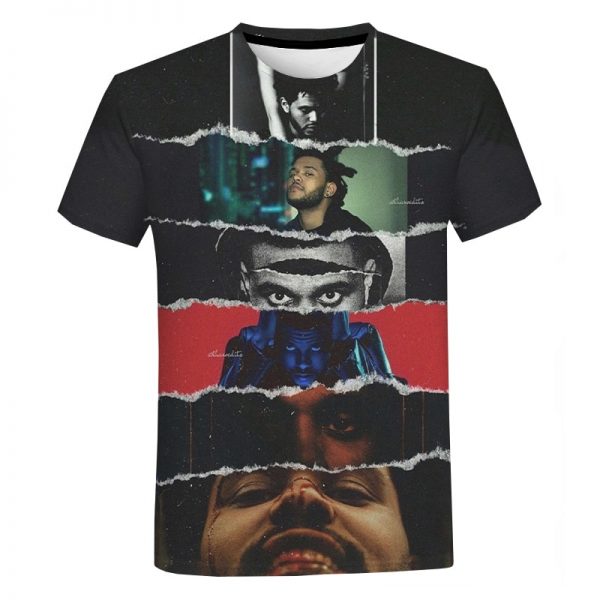 2021 The Weeknd 3D Print T Shirt Unisex Fashion Casual Short Sleeve Hip Hop T shirt - The Weeknd Store