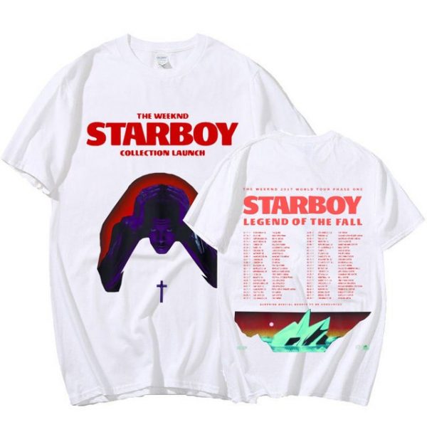 The Weeknd T shirt Starboy Legend of The Fall Tour 2017 Dates Tour Short Sleeve T 3.jpg 640x640 3 - The Weeknd Store